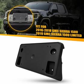 23354525 Auxito For Gmc 16-19 Sierra Front 1500 Bumper License Plate Mounting Bracket Tag Holder