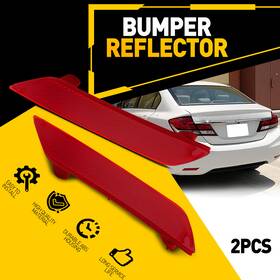 33505tr0a51 Auxito Left Right Rear Bumper Reflector Brake Lights For Civic Honda Sedan 2013-2015 A