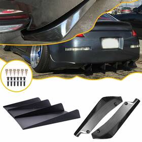 4-fins Auxito Universal 4-fin Rear Diffuser Spoiler Bumper Or Lip Splitter Spats Chin