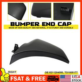 5211204050 Auxito Bumper End For 2012-2015 Toyota Tacoma Textured Plastic Front Passenger Side