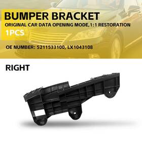 5211533100 Auxito 1pcs Bumper Bracket Support Upper Fit Lexus Es350 2010-2012 Front Passenger Side