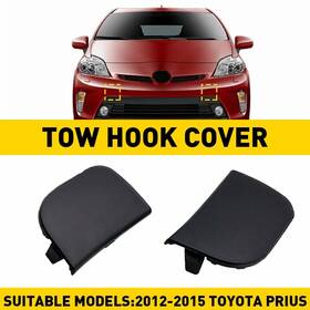 5212847903 Auxito 5212847907 For Toyota 2012-2015 Prius Front Bumper Unpainted Lid Tow Hook Cover Eye Cap T