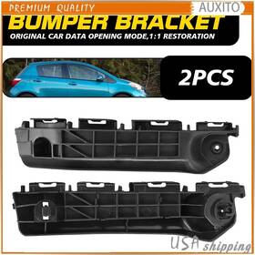 5253652080 Auxito New Front Driver And Passenger Bumper Support Bracket Set For 12-14 Toyota Yaris F