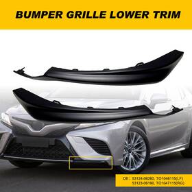 53124-06260 Auxito Front Left Right Bumper Cover Molding For 2021-22 2023 Toyota Camry Xse Se Pair