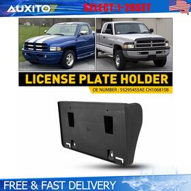 55295455ae Auxito Front Side License Plate Bracket For Dodge Ram 1500 1994-01 2500 3500 1-10x