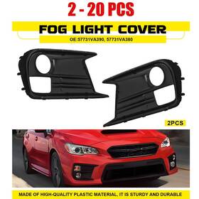 57731va390 Auxito 2-20x Black For Subaru Impreza Sti Wrx 2018-21 Front Bumper Fog Lamp Bezel Cap K