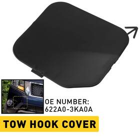 622a0-3ka0a Auxito For 2013-2017 Nissan Pathfinder Front Bumper Tow Hook Cap Cover Eye Access 2set