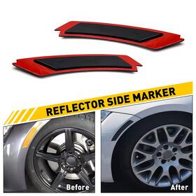 63-14-7-205-397 Auxito Smoked Front Bumper Reflector Side Marker Lights Fit 2009-2011 Bmw E90 E91 Lci
