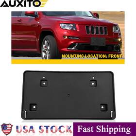 68102165aa Auxito For Jeep Grand Cherokee 2011-2013 Front License Plate Frame Holder Bracket Abs
