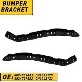 68247394aa Auxito Bumper Bracket Fits Set 2015-2022 Jeep Renegade Driver Front And Passenger Side