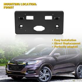 71145t7wa10 Auxito Front License Plate Bracket Holder Fits 2019-2022 Honda Hr-v New