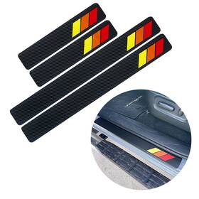 Auxito 7506862178491 4pcs For Tacoma Yellow 4runner Car Door Sill Scuff Plate Protector Step Cover