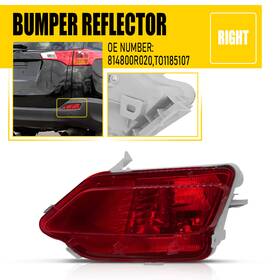 To11851070 Auxito 814800r020 For Toyota 2013 2014 Rav4 2015 Right Passenger Rear Bumper Fog Light Reflector