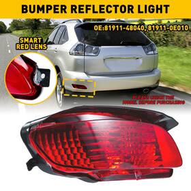 81911-48040 Auxito For Lexus Rx400h Rx350 38231 Lh Rx330 Red Bumper Rear Reflector Light Fog Lamp