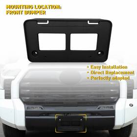 75111-0c040 Auxito 82485qq New License Plate Bracket Front Bumper For Toyota Tundra 2022-2025