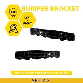 865532k000 Auxito 4pcs For Kia Soul 2010-2011 Replace Bumper Bracket Filler Black Front Left Right