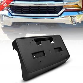 22763523 Auxito Autoparts Front License Plate Bracket Black For 2014-2015 Chevrolet Silverado 1500