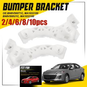 Bn8v500t1c Auxito For 2004-08 Mazda 3 Cover Retainer Sedan Front Bumper Bracket 2-10x
