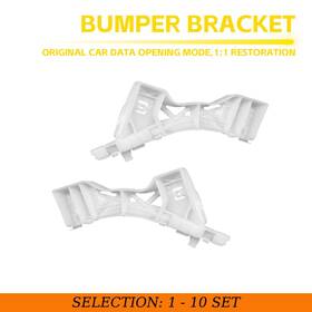 Bp4k-50-0u1e Auxito 2-20x Fit 2004-2009 Mazda 3 Hatchback Front Bumper Bracket Beam Left&right White