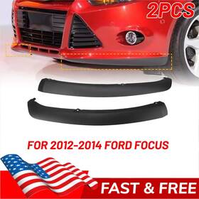 Bxgst-focus-12-14 Auxito Lower Bumper Valence Trim Pair Lh Rh Black Plastic For 2012-2014 Ford Focus S Se
