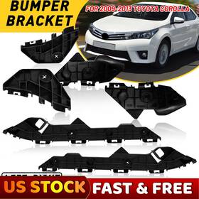 Bxgzj-corolla-09-13-6 Auxito Rear Bumper Cover Retainer Brackets Set Left Right For 2009-2013 Toyota Corolla