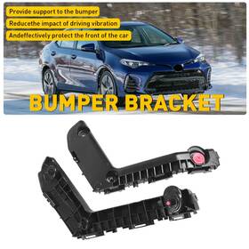 Bxgzj-corolla-17-19 Auxito Pair Front Bumper Retainer Bracket Set For 2017-2018 2019 Toyota Corolla Support