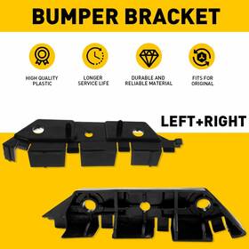 Bxgzj-fusion-13-16 Auxito Bumper Bracket 2013-2016 Set For Fusion Ford Front Side Pad Plastic 2pc