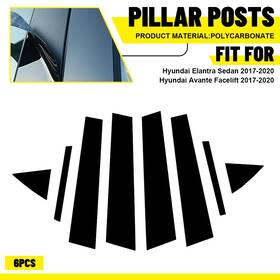 Bzt-elantra-17-20-8b Auxito 8pcs Pillar Post Trims Window For Door Docal Hyundai Avante Elantra 2017-2020 Us