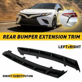 Ff-toycam18s-p051a Auxito Rear Bumper Extension Trim Molding Lh&rh For 2018-2021 Toyota Camry Left Right