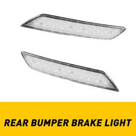 Hgd-civic-13-15-wk Auxito Led Bumper Rear Reflector Light Brake Tail Lamps For 2013-15 Honda Civic