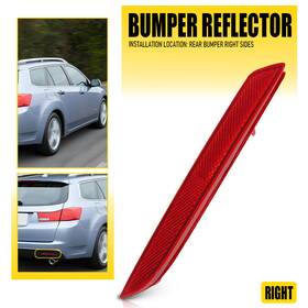 Hgd-crv-12-14r Auxito Rear Bumper Reflector Stop Light Case Right Rh Side For 2012-2014 Cr-v Honda