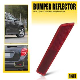 Hgd-equinox-10-17r Auxito Bumper Reflector Light Case For 10-17 Chevrolet Equinox Rear Passenger Gm1185110