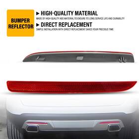 Hgd-explorer-16-19 Auxito 2x Red Len Rear Bumper Tail Light Reflector Case Kit For 2016-2019 Ford Explorer
