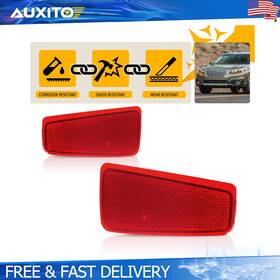 Hgd-outback-15-20 Auxito 2x Rear Bumper Reflector Red Led Tail Brake Lights For 2015-2020 Subaru Outback