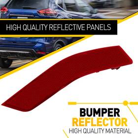 Hgd-rogue-17-20r Auxito Right Rear Bumper Reflector Passenger Side For Nissan Rogue 2017 2018 2019 2020