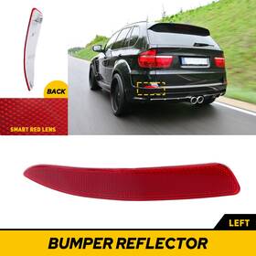 Hgd-x5-07-13l Auxito Rear Bumper Reflector Light Lamp Case Lh For 2010-13 Bmw X5 E70 Lci/facelifted