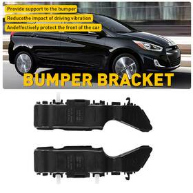 It-cp-om-0453 Auxito 2pcs Front Bumper For 2012-2017 Bracket Hyundai Accent Driver&passenger Side