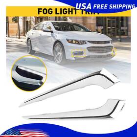 Kb12113 Auxito Pair Front Bumper Grille Insert Fog Trim Light Lh Fits Rh 2016-2018 Chevy Malibu