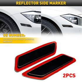 Ly101-2n Auxito Smoke Bumper Reflector Side Marker Front Left Right And Fit For 12-2015 Bmw 328i P