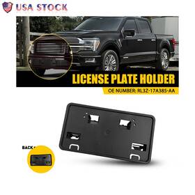 Ml3z-17a385-aa Auxito Front Bumper License Plate Mounting Bracket Plastic For 2024-2025 Ford F150 5.0l