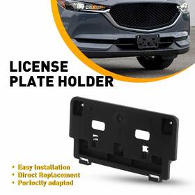 Pzj-cx5-17-21 Auxito For 2017-21 Mazda Cx-5 Front Bumper License Plate Holder Frame Mounting Bracket