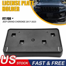Pzj-gc-17-21 Auxito Front License Plate Tag Frame Holder Bracket For 2017-2023 Jeep Grand Cherokee