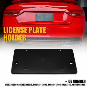 Pzj-q5-09-22 Auxito Rear License Plate Tag Holder Mounting Bracket Fit For Audi A3 A4 A5 S4 S5 Q5 P