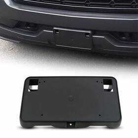 Pzj-silverado-16-18 Auxito License Plate Bracket Tag Holder Plastic Front For Chevrolet 2016-2019 Silverado