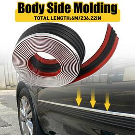 Rb-c928 Auxito 2.5 Inch 236 Black Side Trim Body Molding Protector For Chevy Gmc Pickup Truck