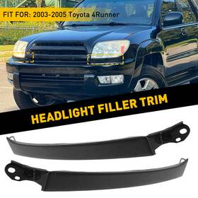To1214101 Auxito For 2003-2005 Toyota 4runner Front Grille Bumper Headlight Trim Filler Panels T
