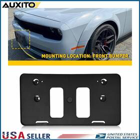 Tpa-109605 Auxito Front Bumper License Plate Frame Bracket For Dodge Challenger 2015 2016-2023