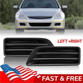 Wdk-accord-06-07 Auxito 2pcs Left And Right Side Fog Light Cover For 2006-2007 Honda Accord Value Package