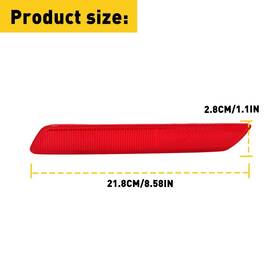 Xpd-hgd-19878 Auxito Fits Honda Cr-v Ex-l Ex Lx 2010-2011 Rear Bumper Reflectors Light Red Lens Right