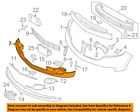 Ba1z17d957aptm Ford Lincoln Oem Mkx Front Lower Chin Lip Splitter